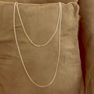 Silver Zoot Suit Double Chain